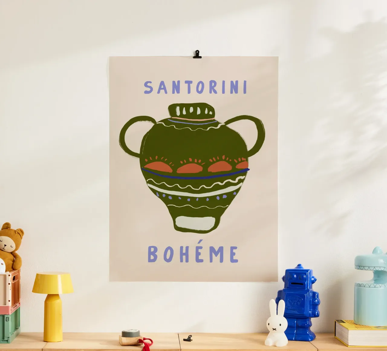 Santorini Boheme poster da treechild