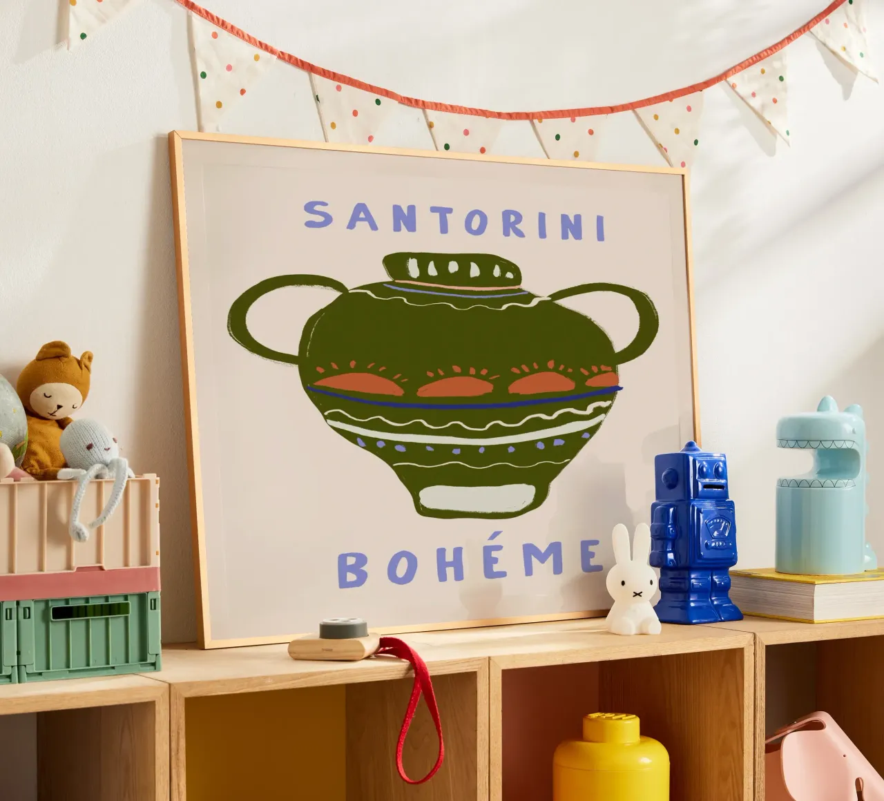Santorini Boheme poster da treechild