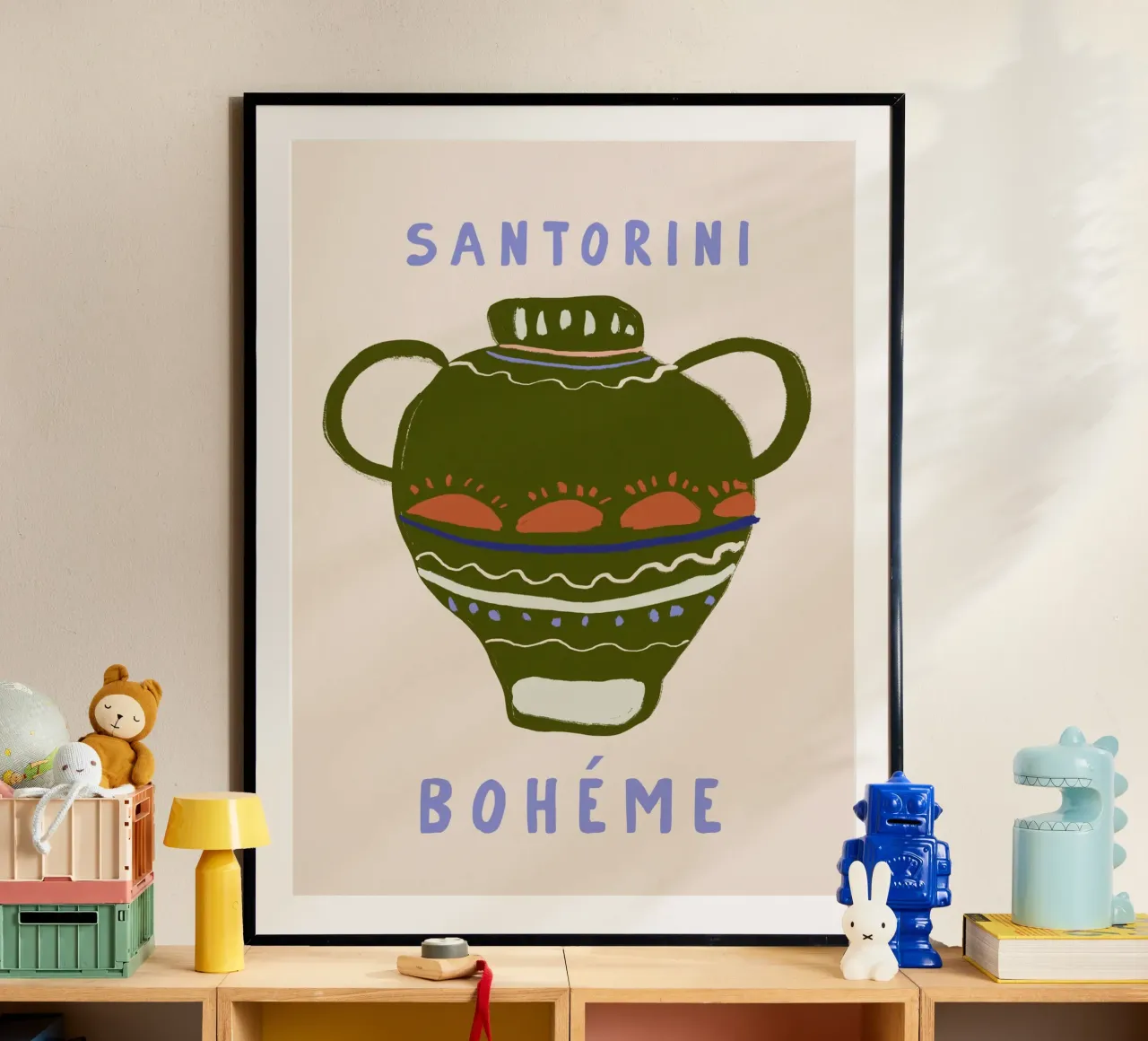Santorini Boheme poster da treechild