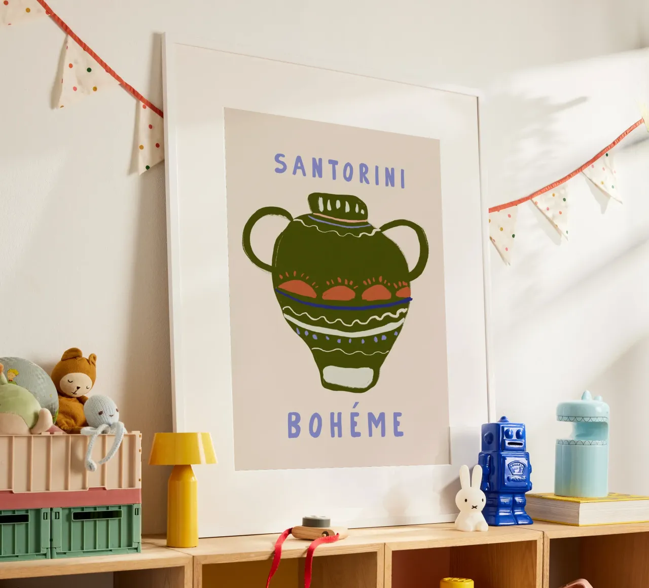 Santorini Boheme poster da treechild