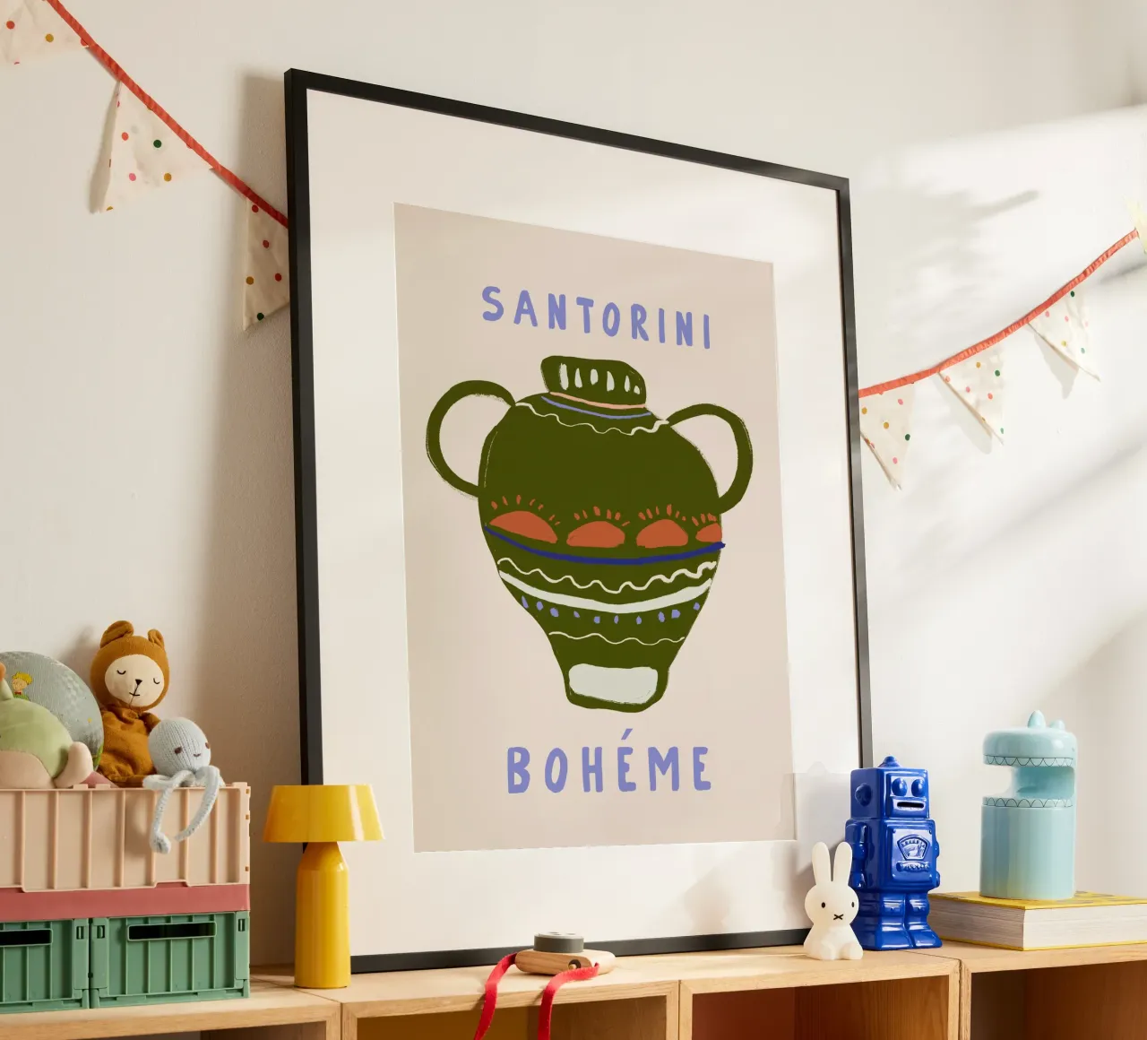 Santorini Boheme poster da treechild