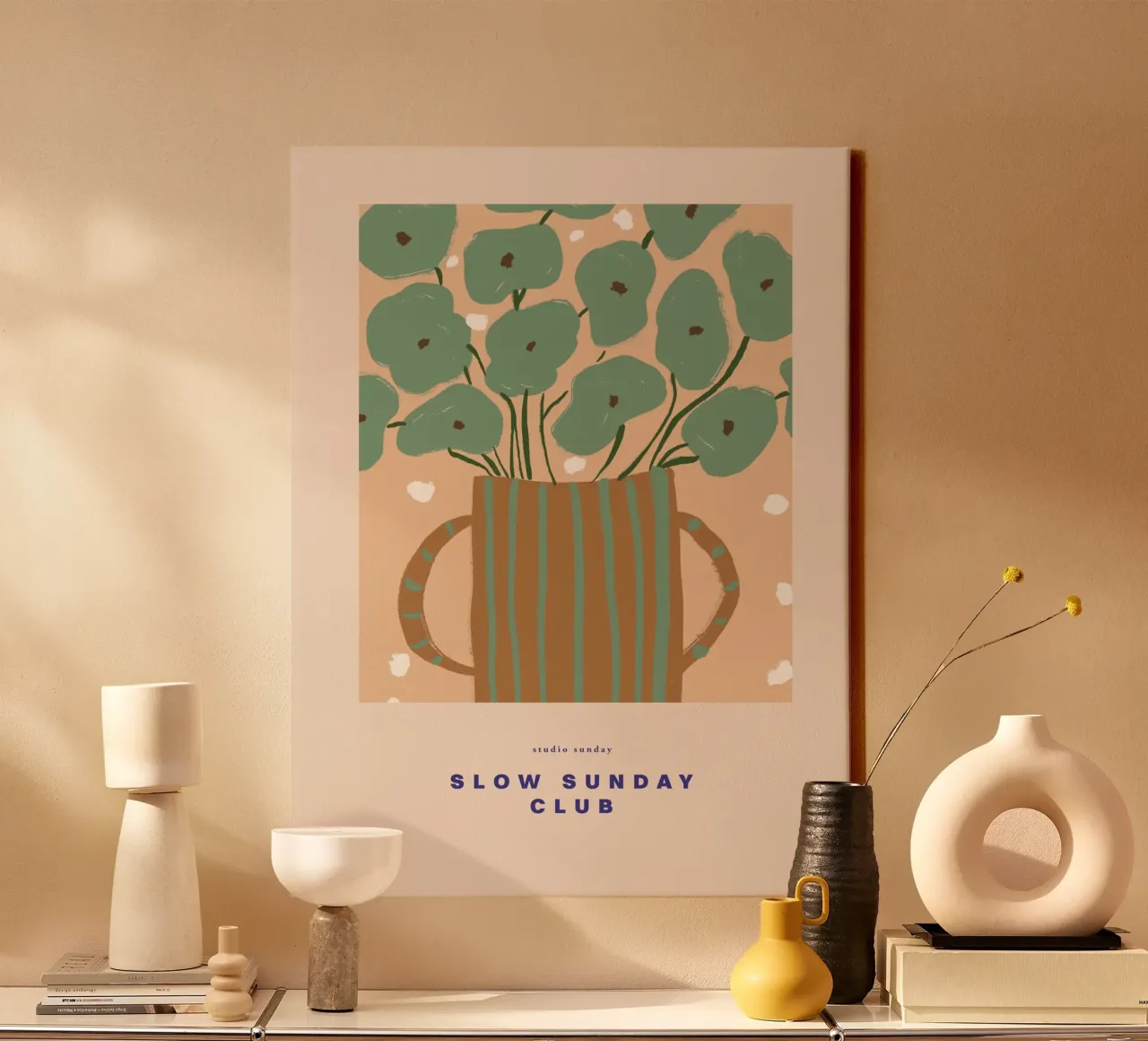 Slow Sunday Club canvas by treechild