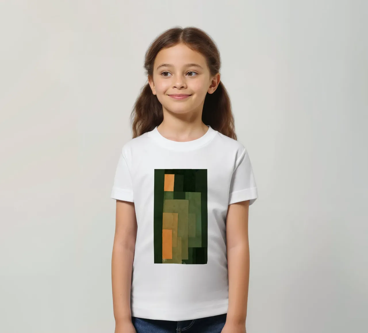 Paul Klee - Tour en orange et vert t-shirt enfant de Timeless Artworks