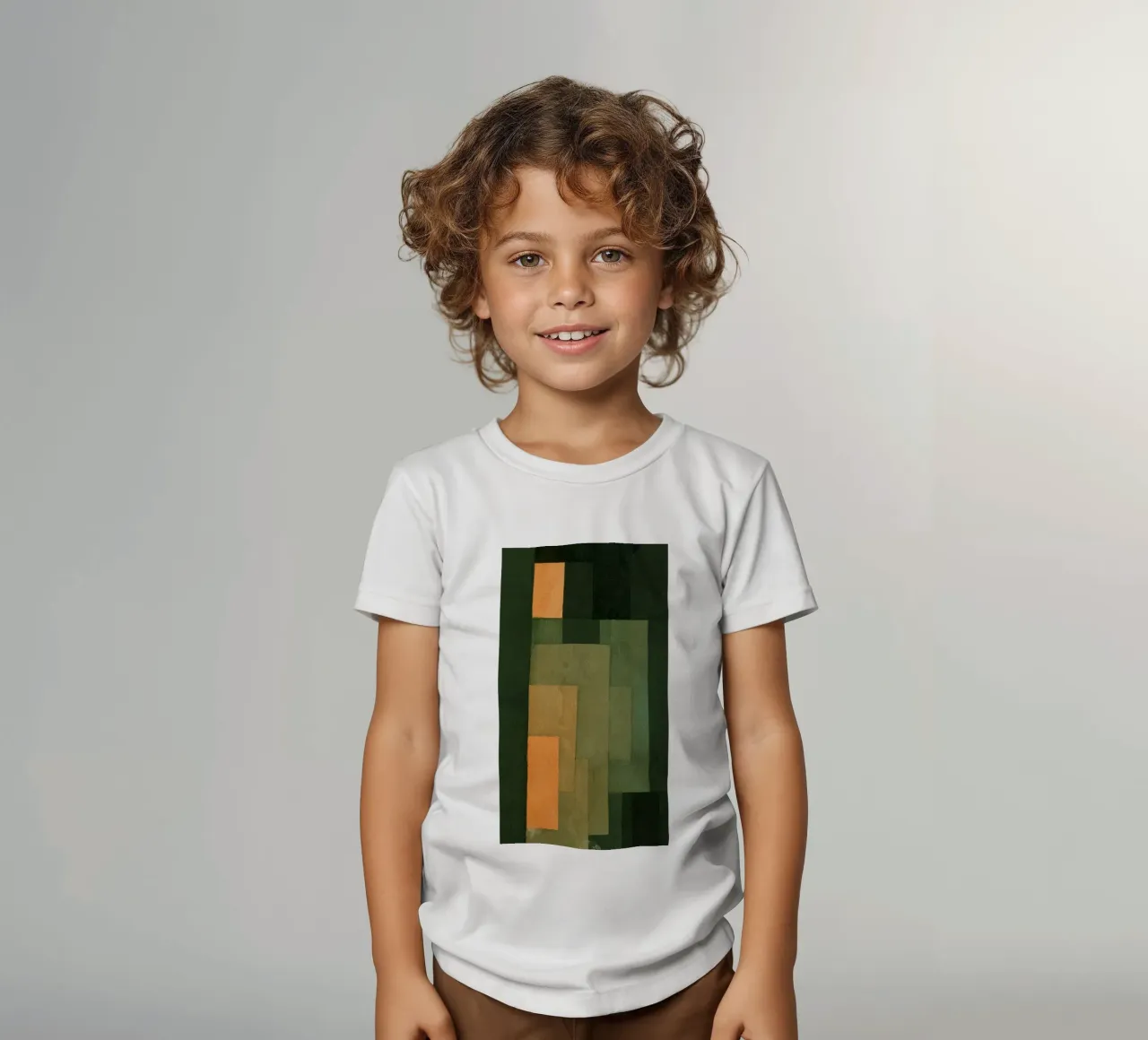 Paul Klee - Tour en orange et vert t-shirt enfant de Timeless Artworks