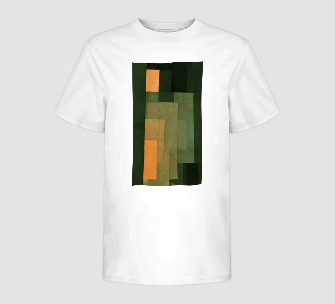 Paul Klee - Tour en orange et vert t-shirt enfant de Timeless Artworks