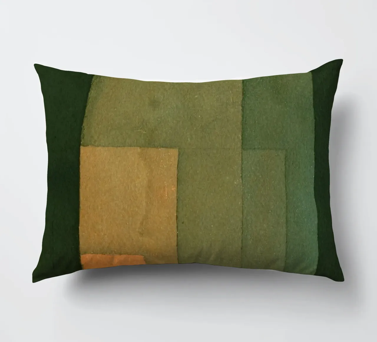 Paul Klee - Torre in arancione e verde cuscino da Timeless Artworks