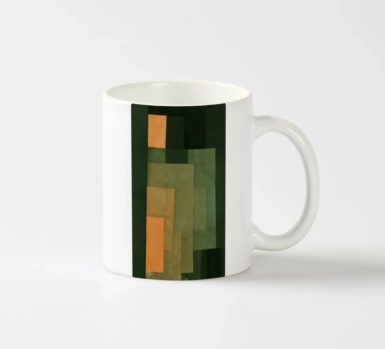 Paul Klee - Torre in arancione e verde tazza in ceramica da Timeless Artworks
