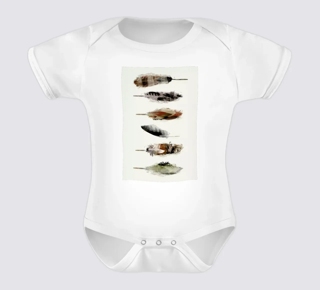 Free Fall Feathers body neonato maniche corte da Brian Buckley