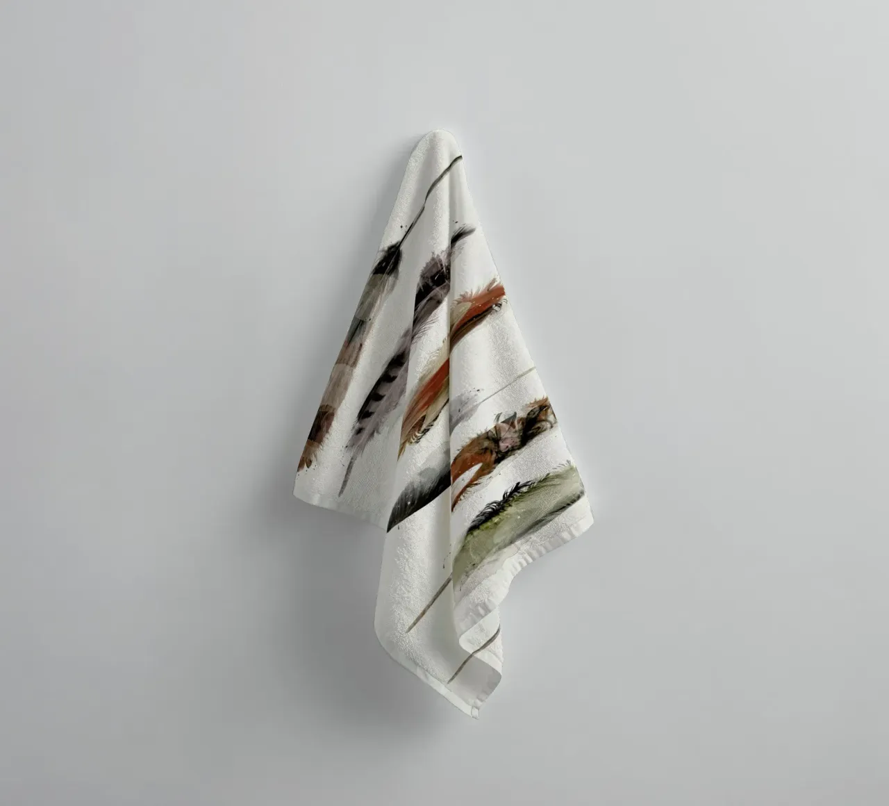 Free Fall Feathers asciugamano da bagno da Brian Buckley