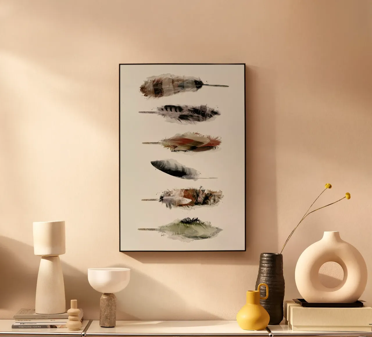 Free Fall Feathers plexiglass da Brian Buckley