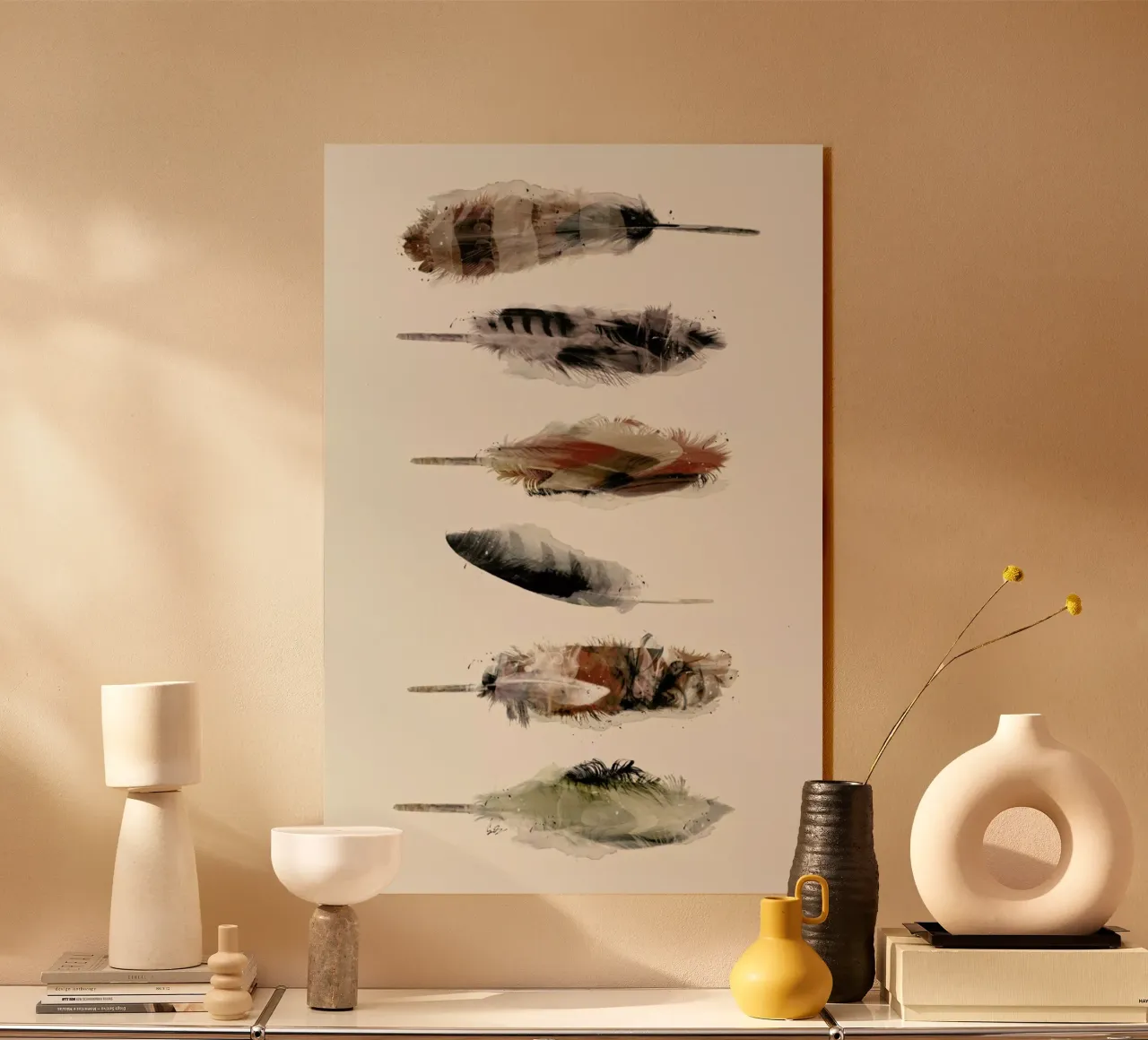 Free Fall Feathers plexiglass da Brian Buckley
