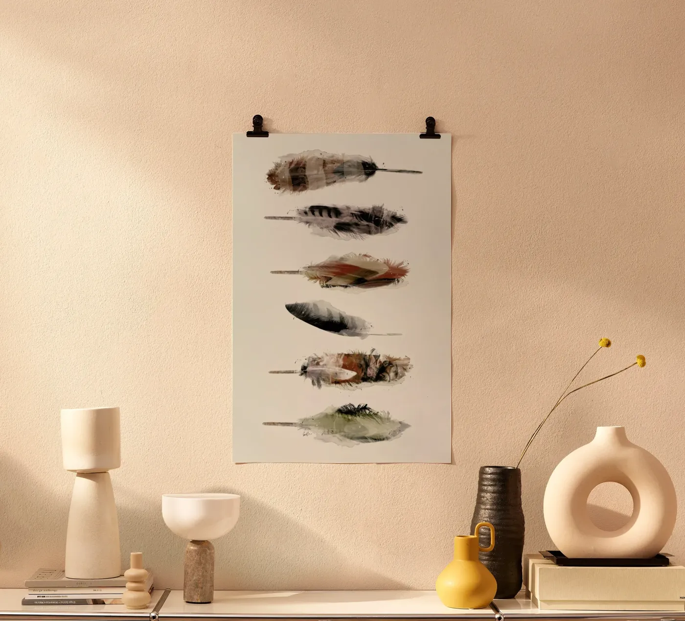 Free Fall Feathers poster da Brian Buckley