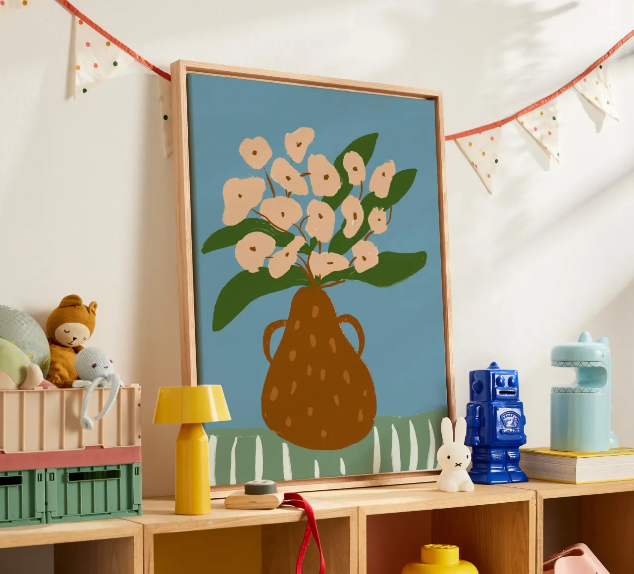 Pear Vase tela con Cornice a cassetta da treechild
