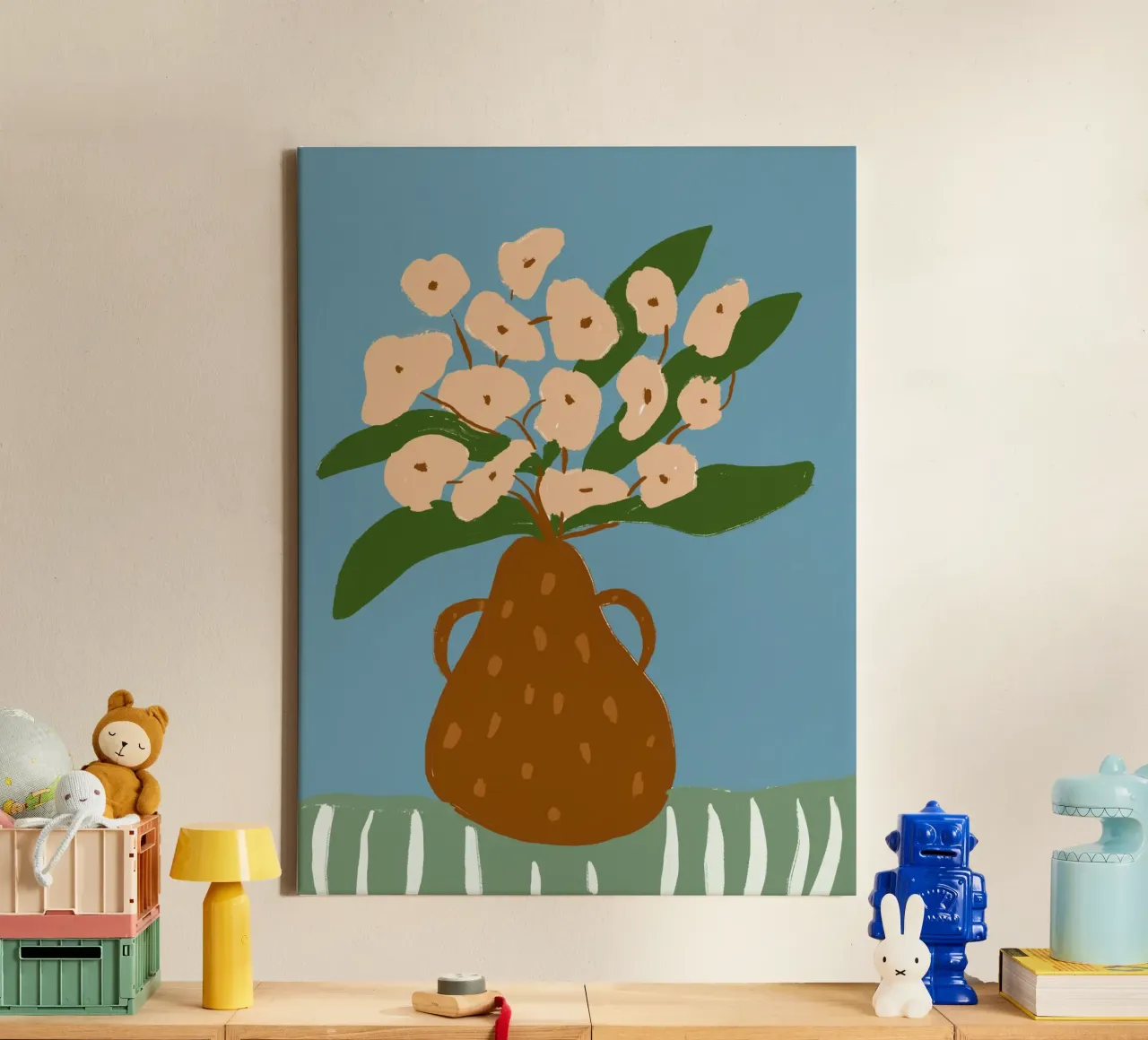 Pear Vase tela con Cornice a cassetta da treechild