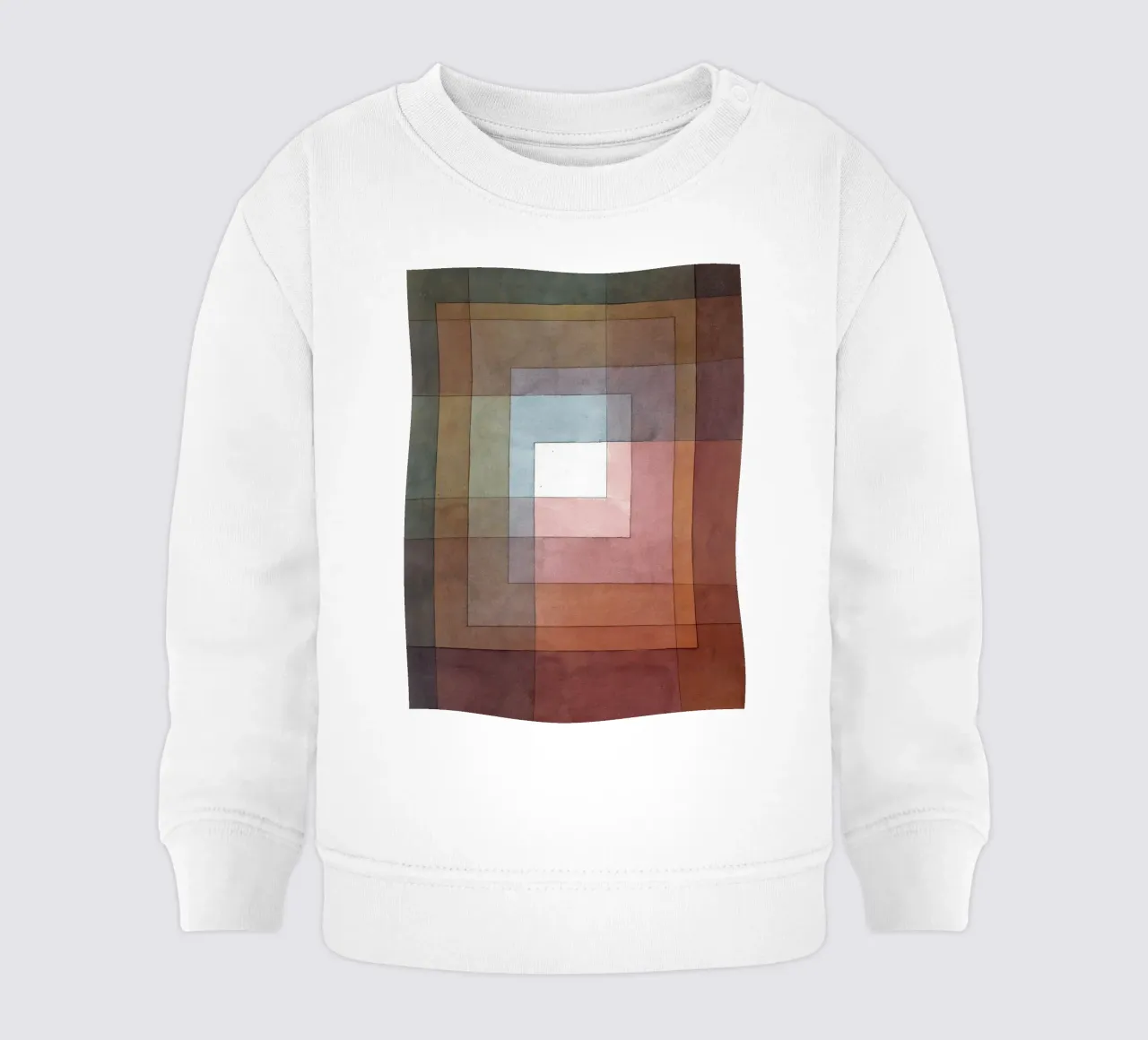 Paul Klee - Bianco colorato polifonicamente felpa neonato da Timeless Artworks