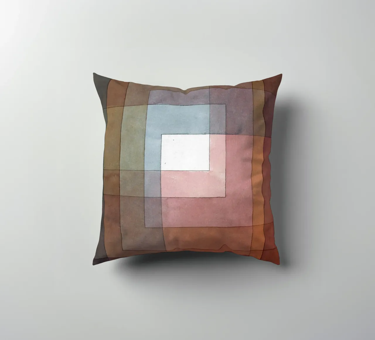 Paul Klee - Bianco colorato polifonicamente cuscino da Timeless Artworks