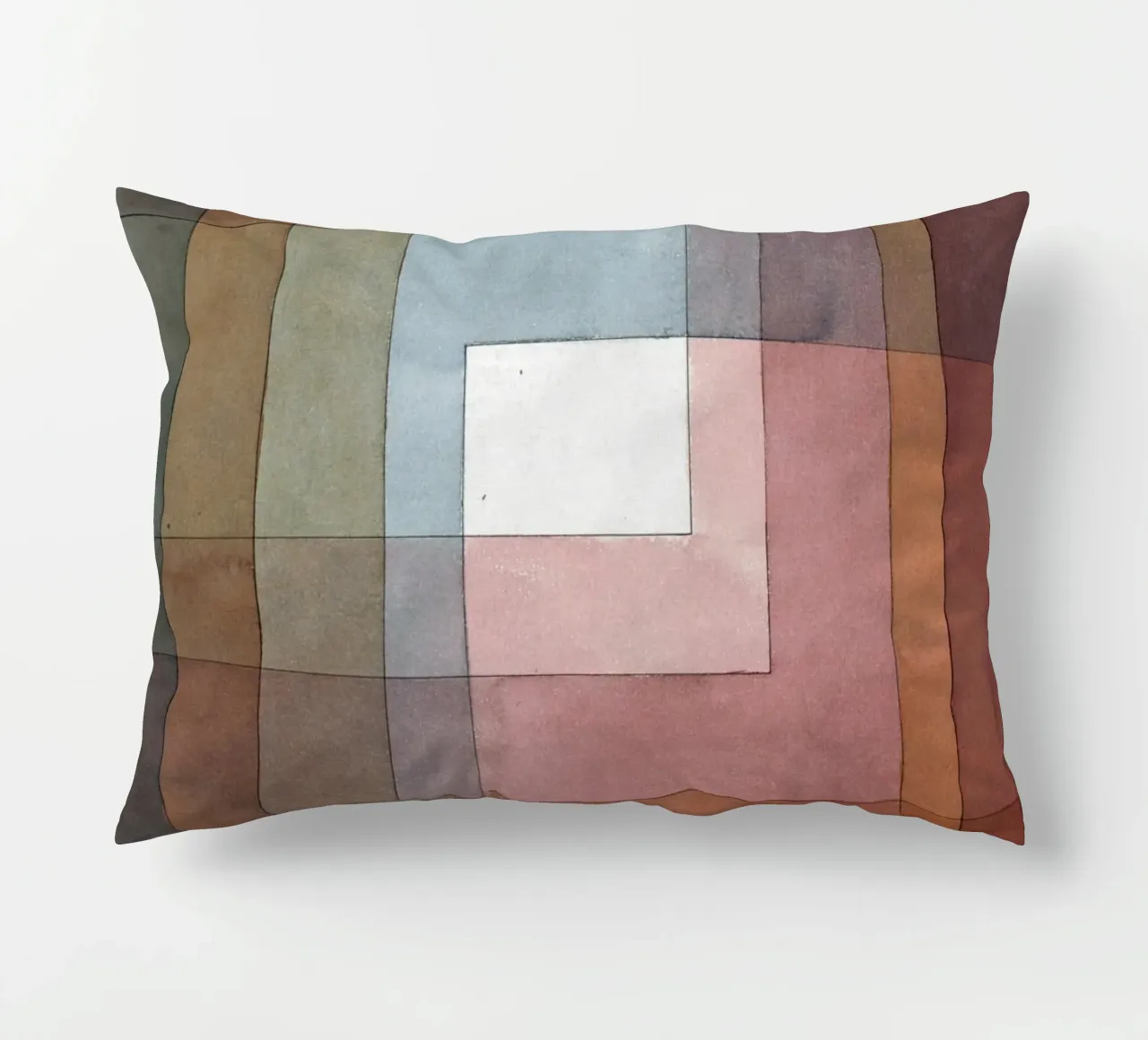 Paul Klee - Bianco colorato polifonicamente cuscino da Timeless Artworks