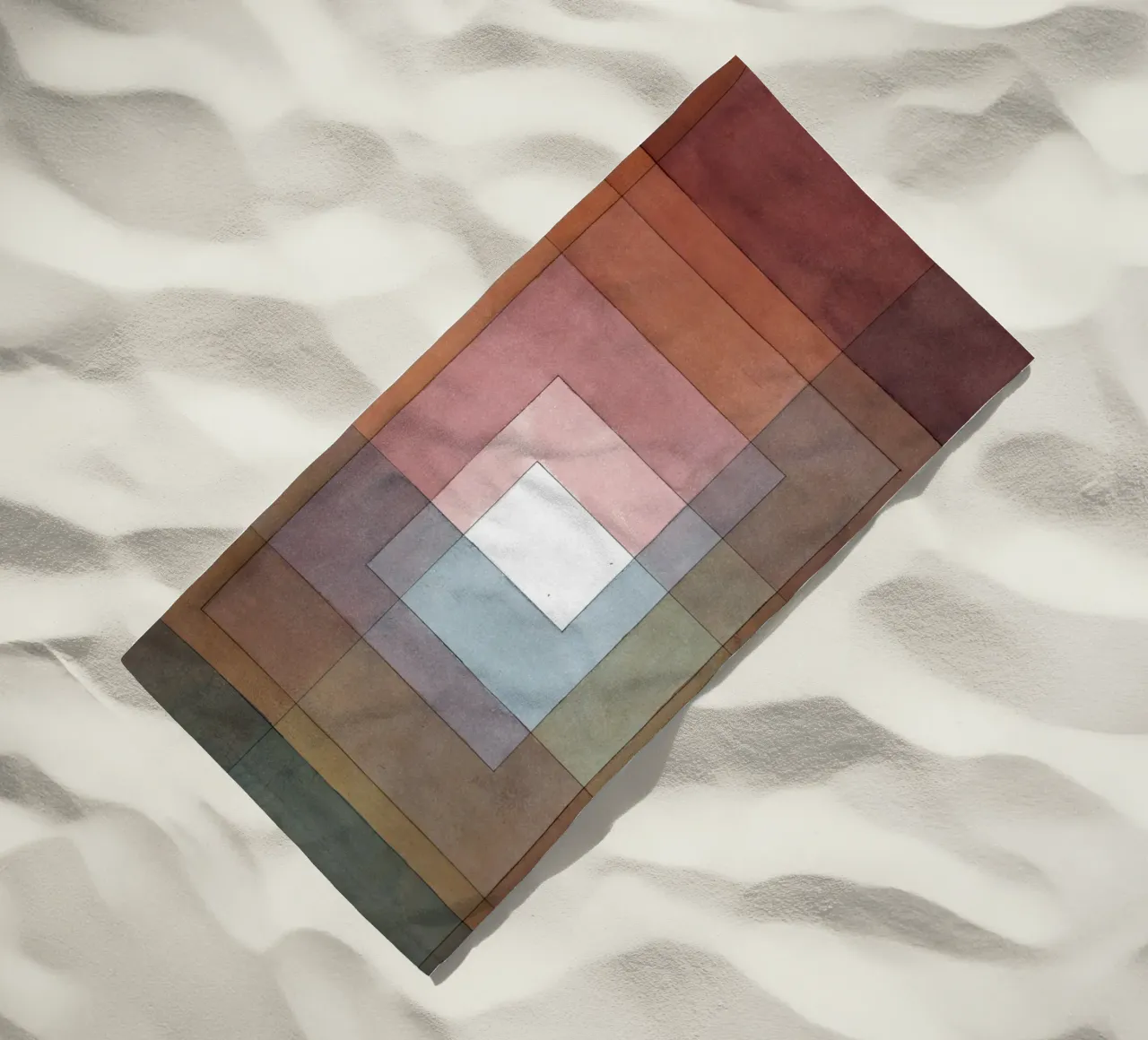 Paul Klee - Bianco colorato polifonicamente telo mare da Timeless Artworks