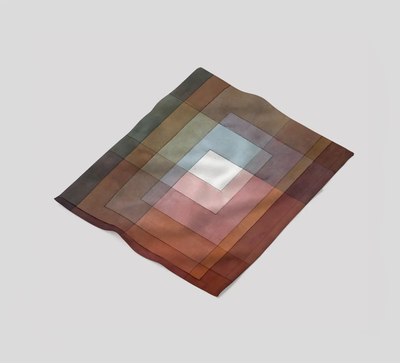 Paul Klee - Bianco colorato polifonicamente coperta in pile da Timeless Artworks