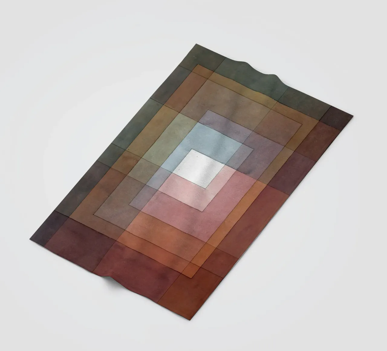 Paul Klee - Bianco colorato polifonicamente coperta in pile da Timeless Artworks
