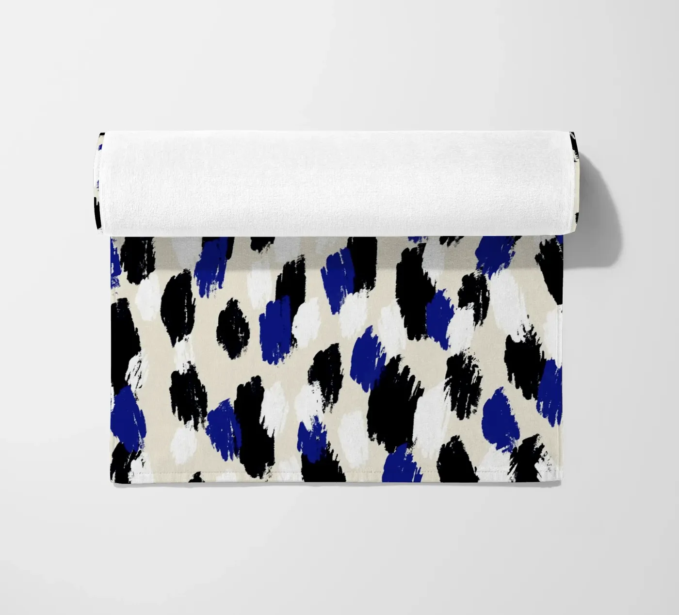 Pattern Blue Black White telo mare da treechild