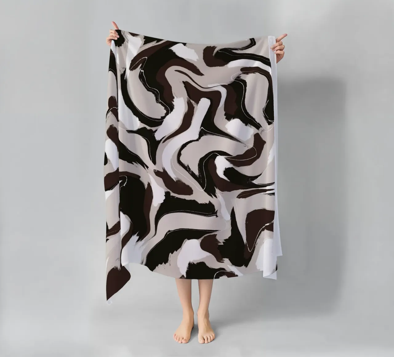 Pattern Brown White telo mare da treechild