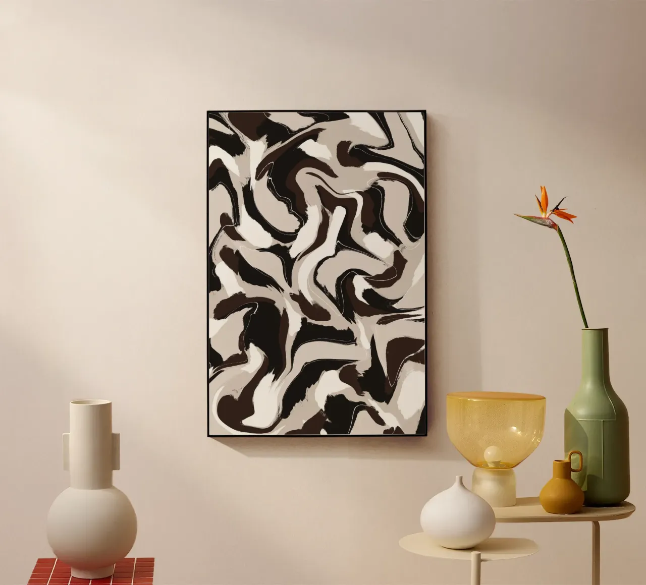 Pattern Brown White plexiglass da treechild