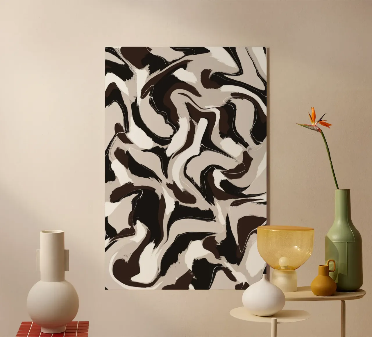 Pattern Brown White plexiglass da treechild