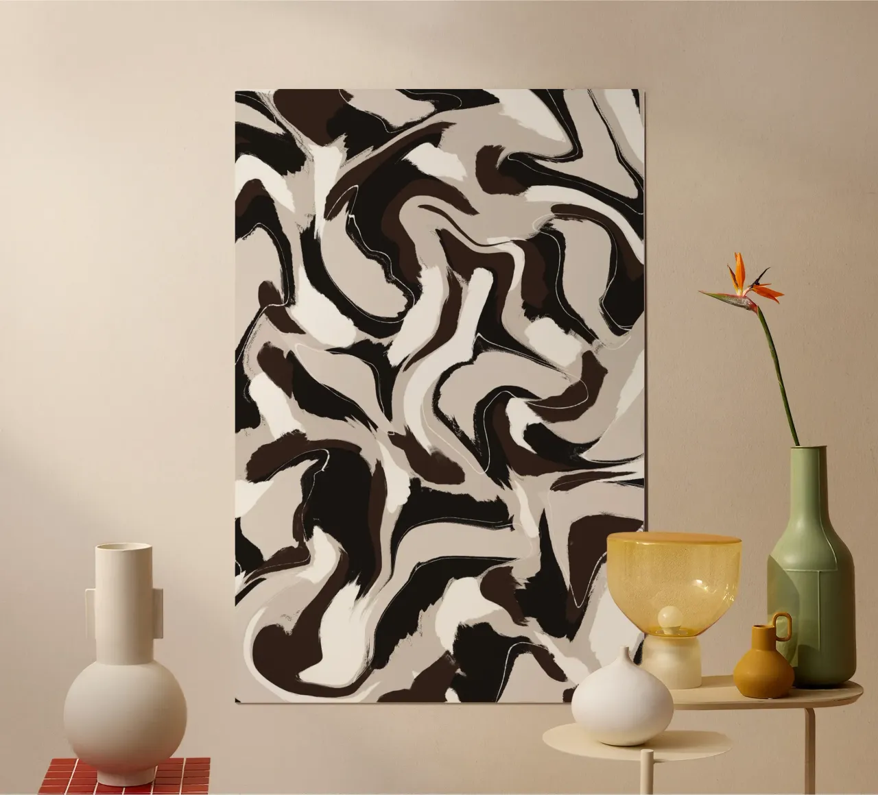 Pattern Brown White poster da treechild