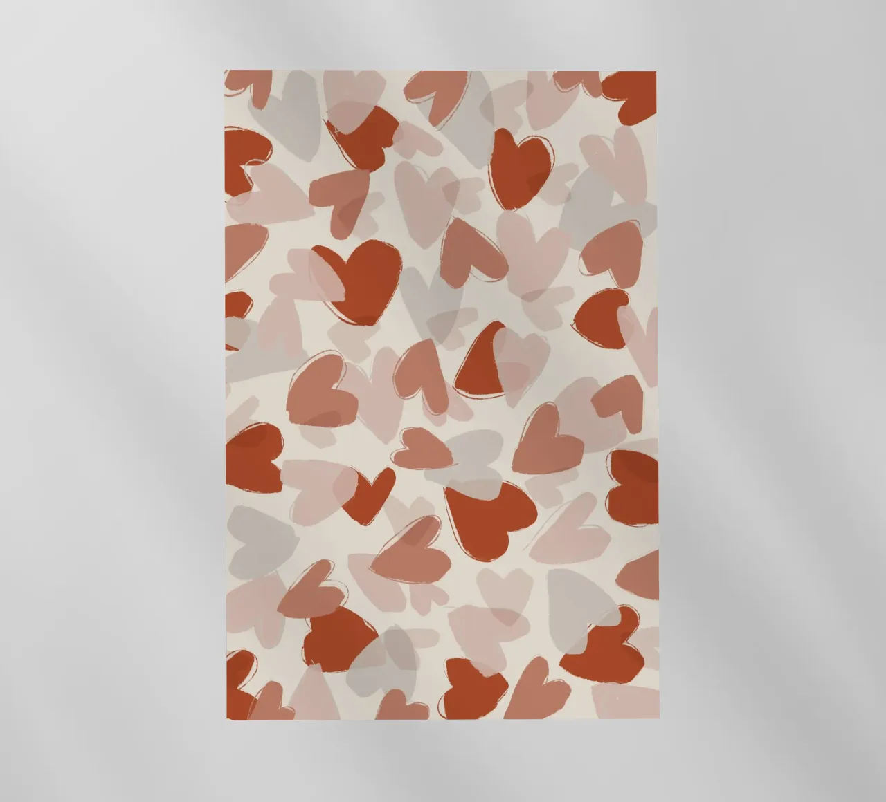 Pastel Hearts Pattern lámina retroiluminada de treechild