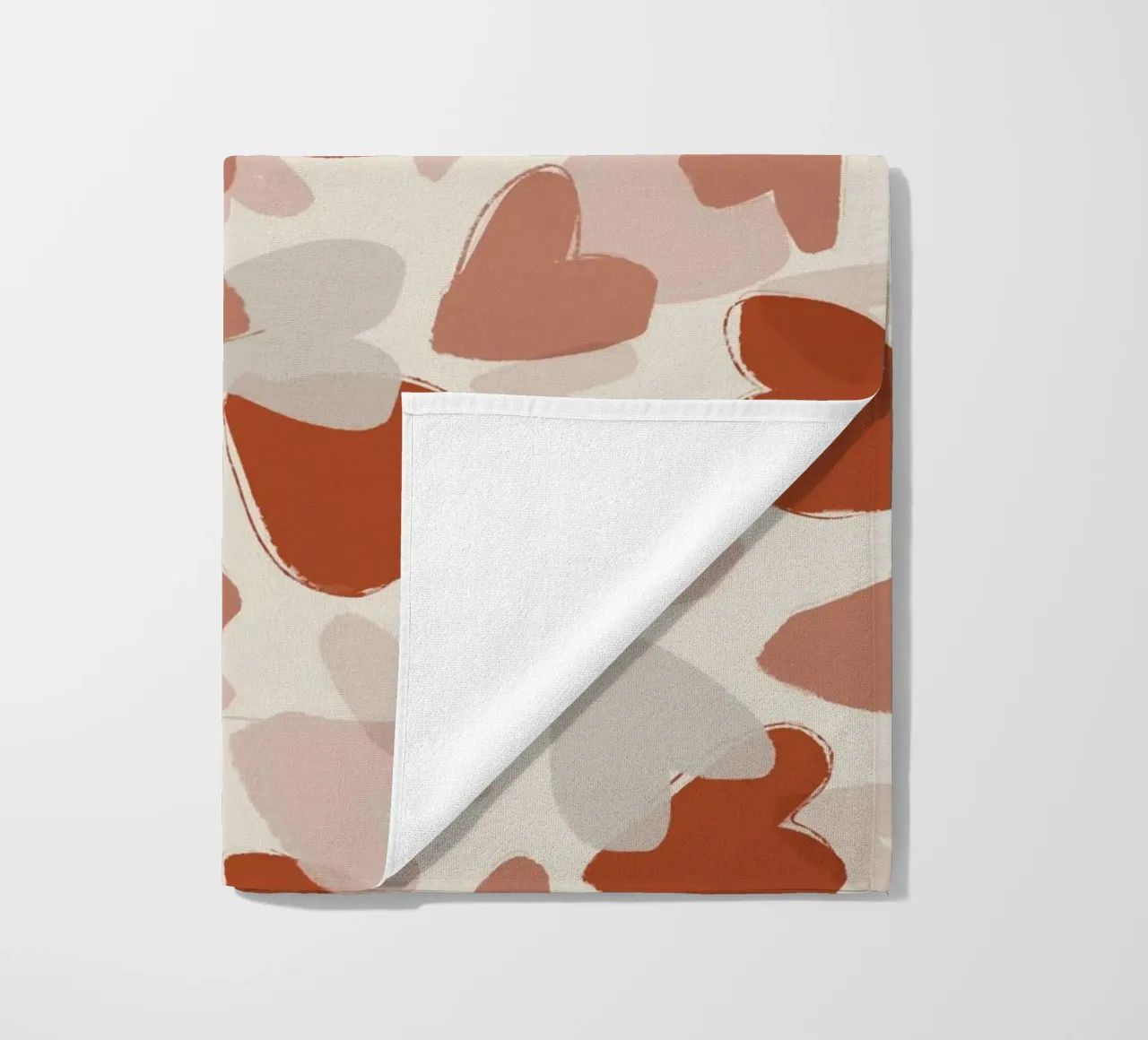 Pastel Hearts Pattern telo mare da treechild