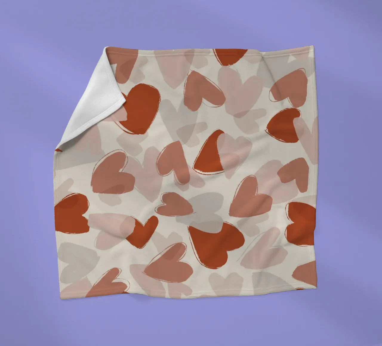 Pastel Hearts Pattern coperta in pile da treechild