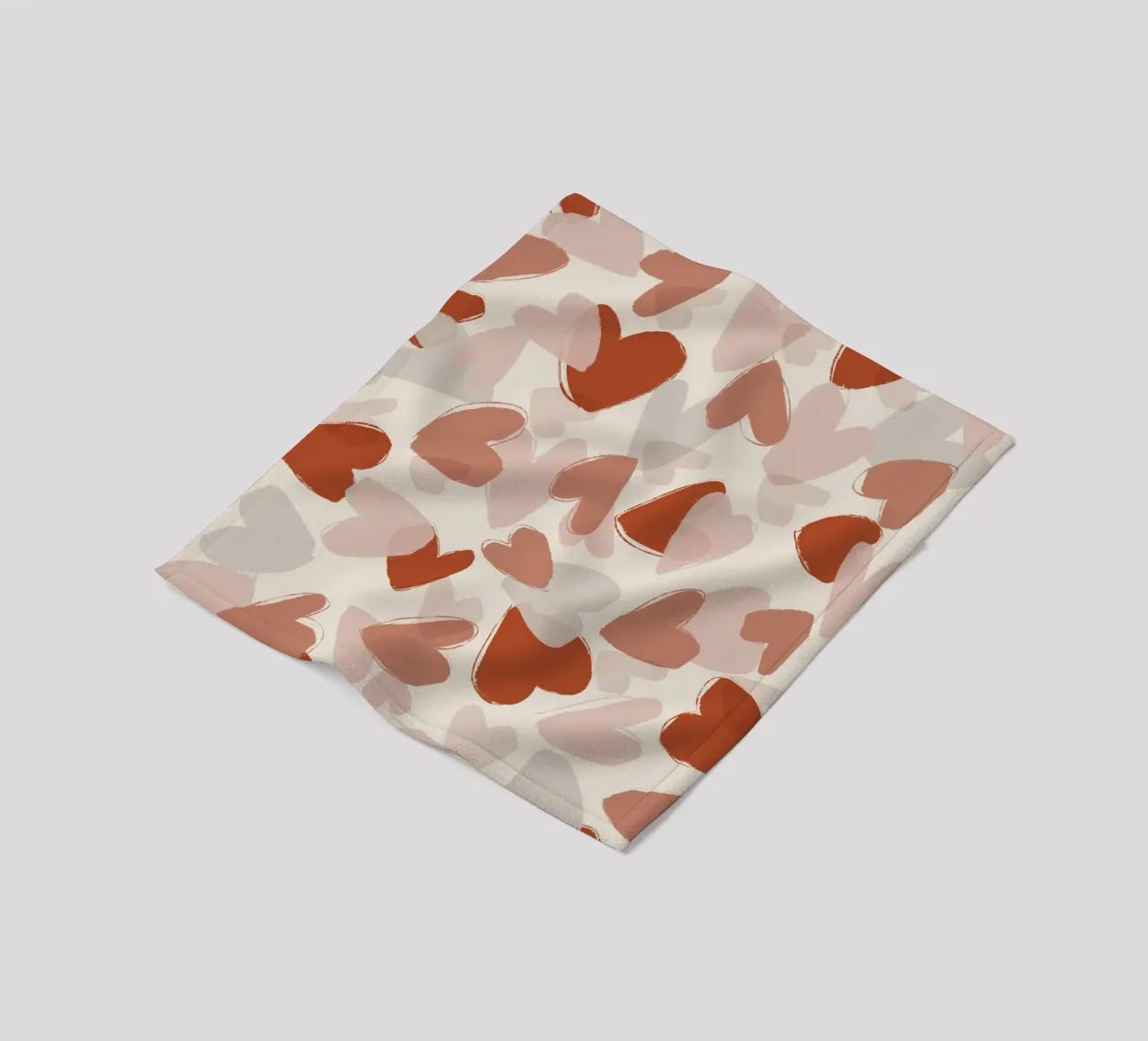 Pastel Hearts Pattern coperta in pile da treechild