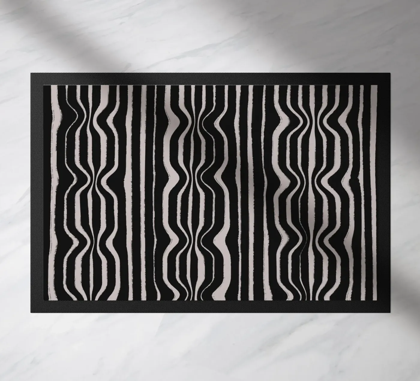 Black And White Pattern doormat by treechild