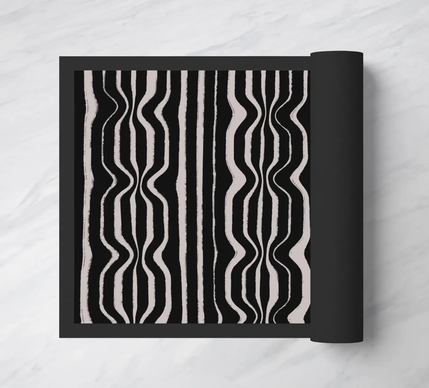 Black And White Pattern doormat by treechild