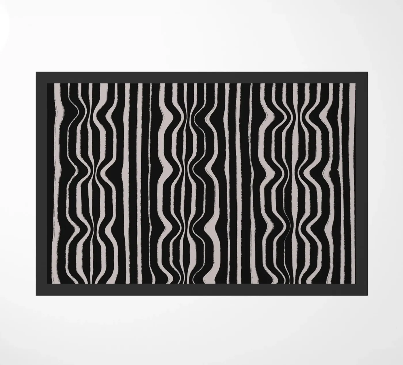 Black And White Pattern doormat by treechild