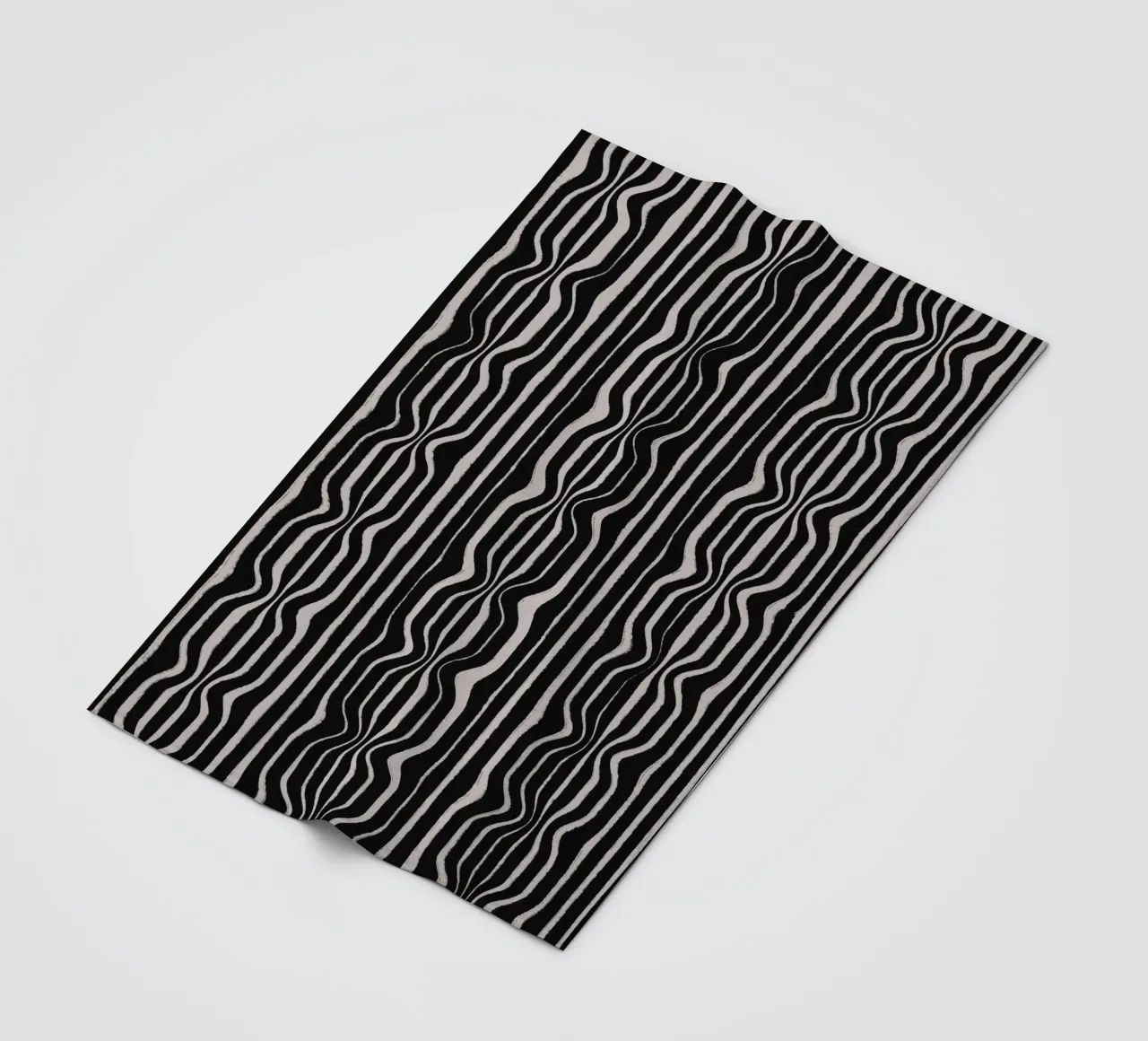Black And White Pattern manta de franela de treechild