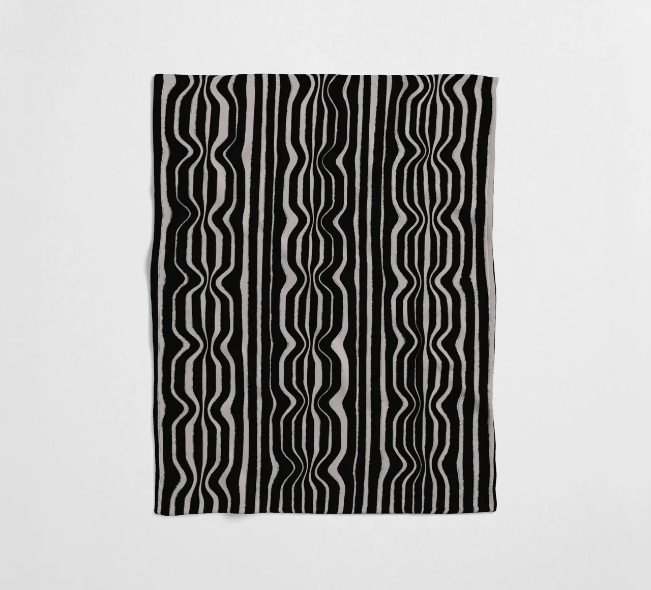 Black And White Pattern manta de franela de treechild