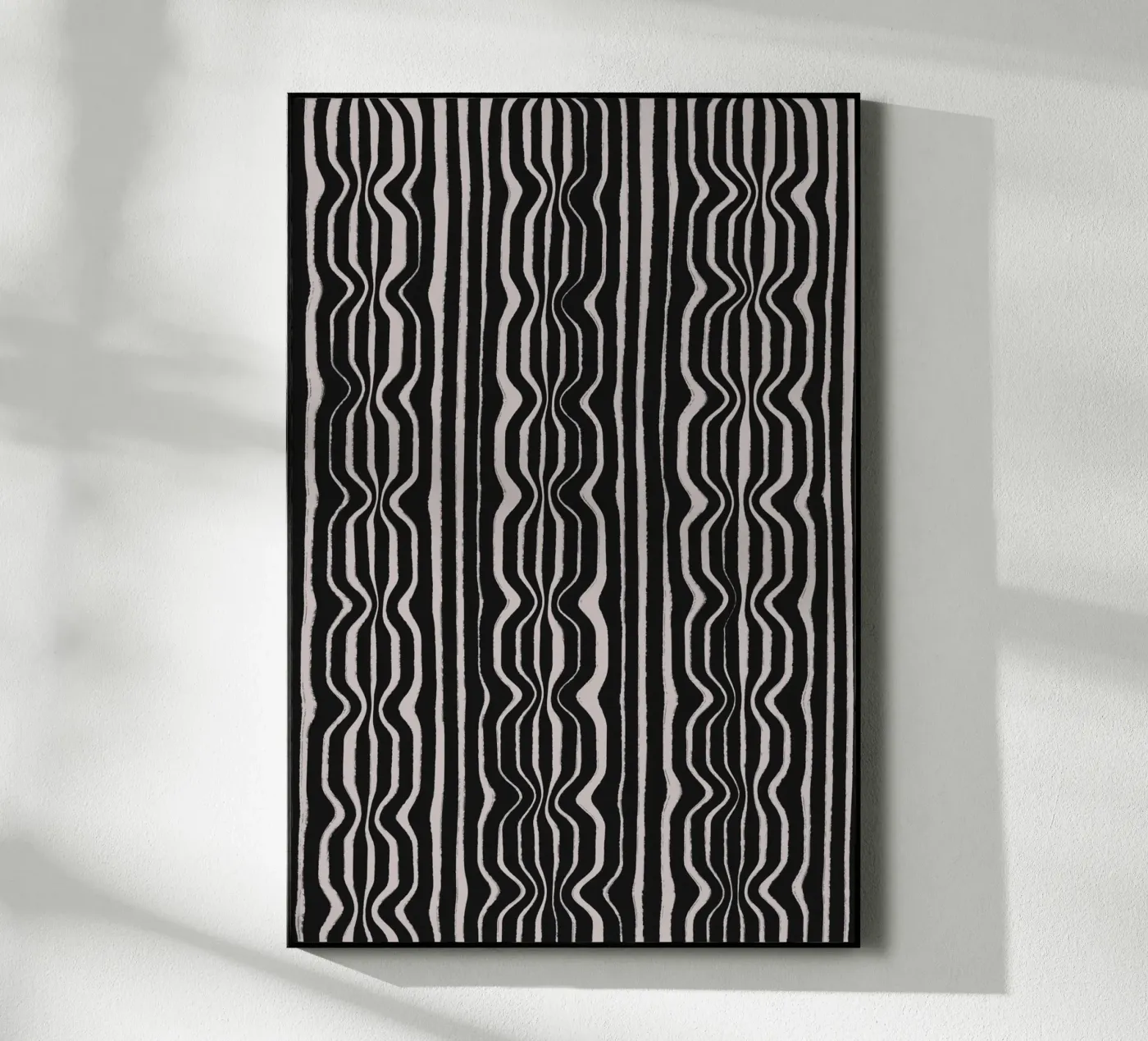 Black And White Pattern Acryl-Glas von treechild