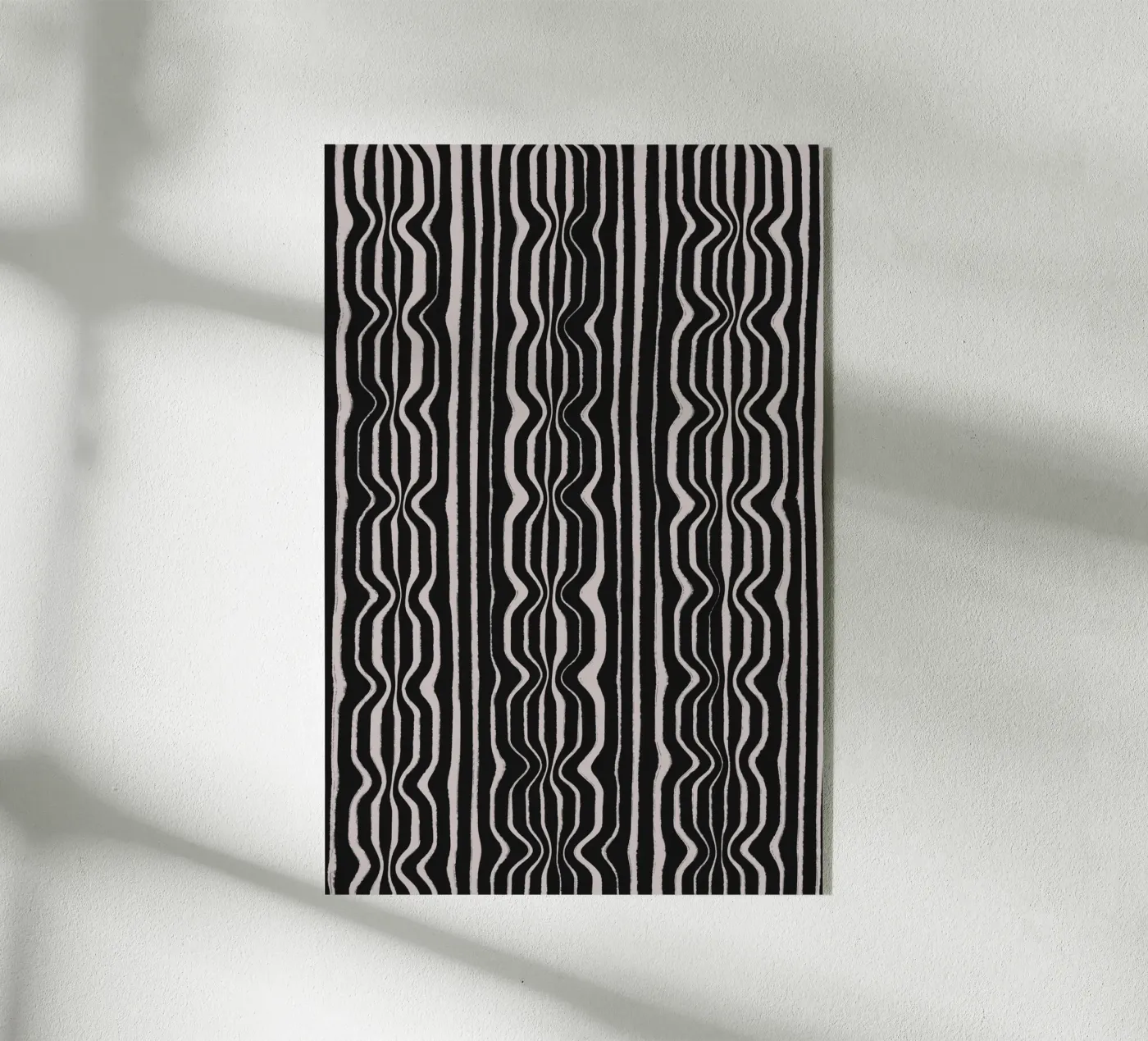 Black And White Pattern Acryl-Glas von treechild