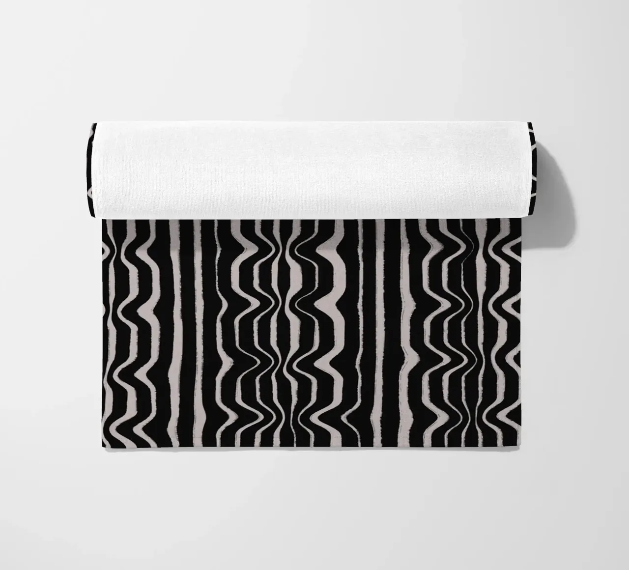 Black And White Pattern toalla de playa de treechild