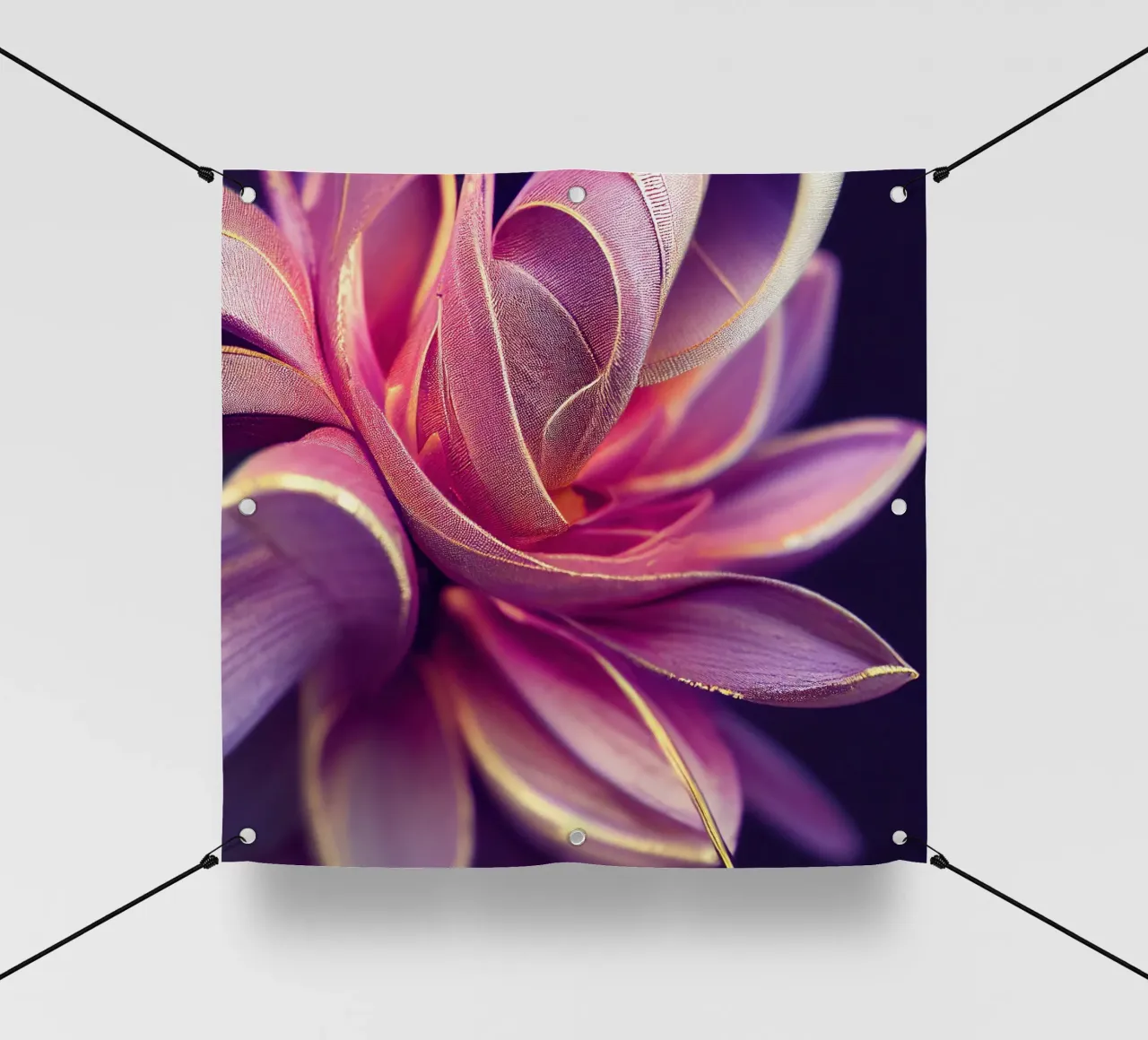 Macro Fiore di tuberosa messicano telo in pvc da Bold Blooms