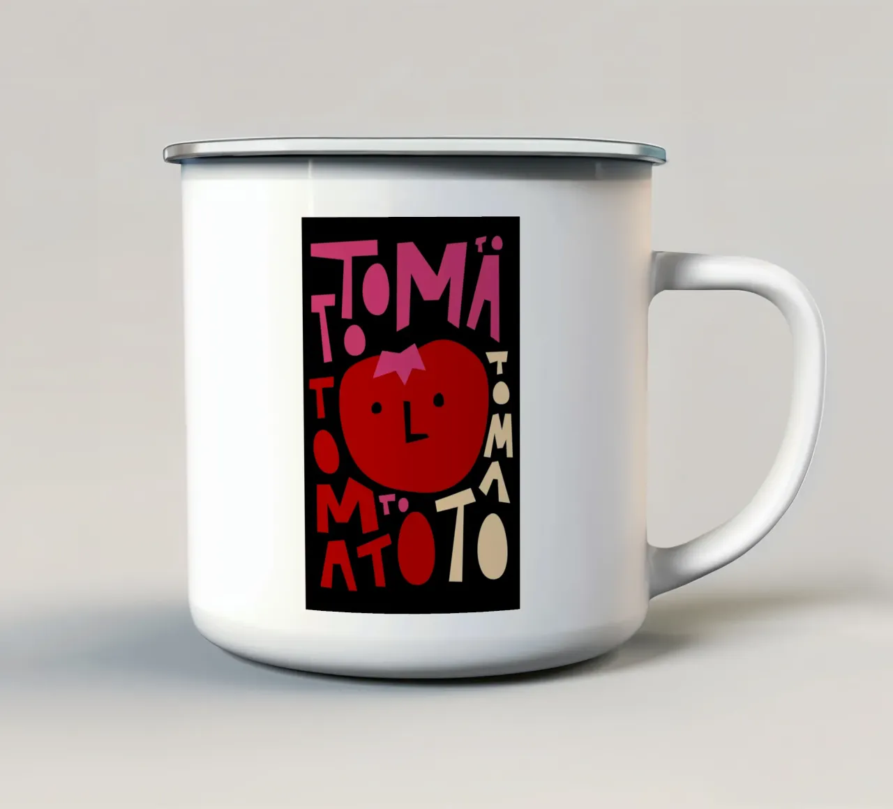 Tomato Tomato tazza in smalto da Fox & Velvet