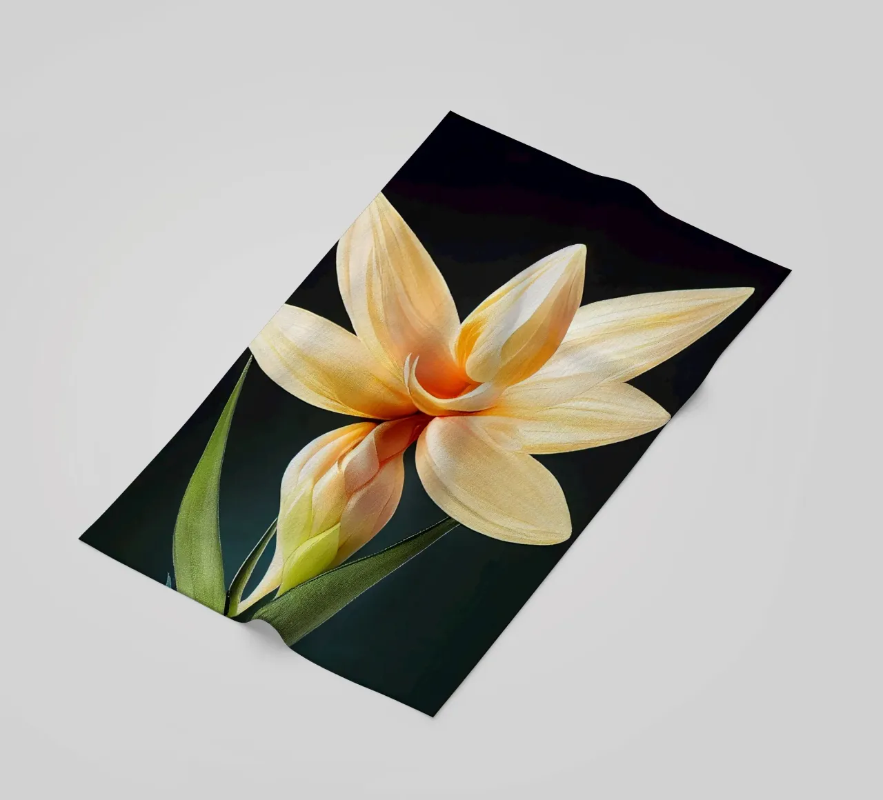 Macro Fiore di tuberosa messicano telo mare da Bold Blooms