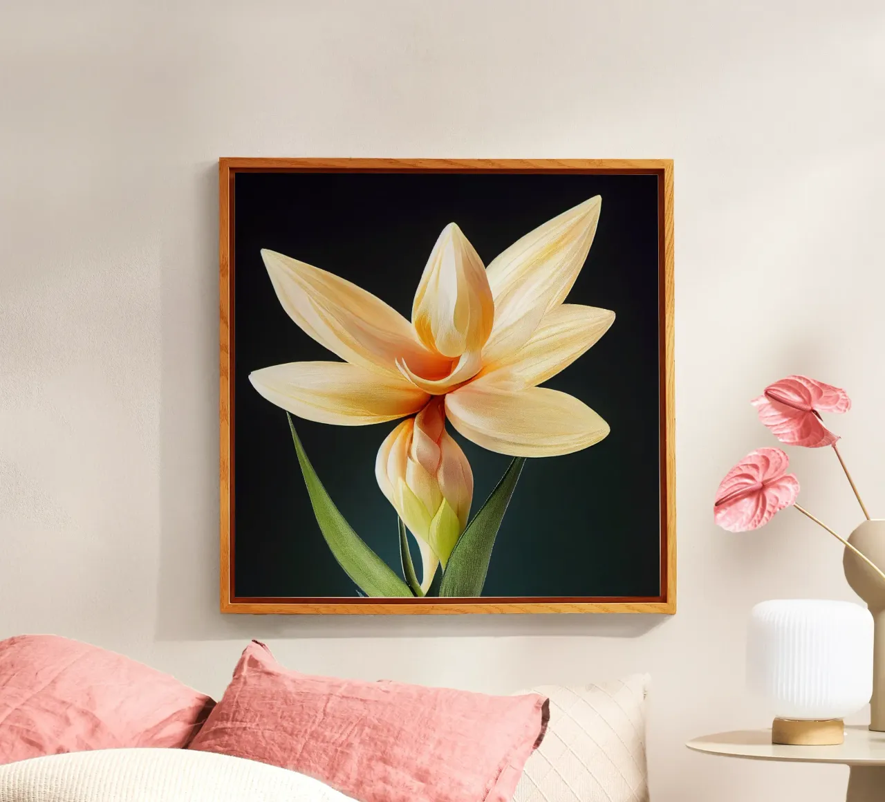 Macro Fiore di tuberosa messicano plexiglass da Bold Blooms