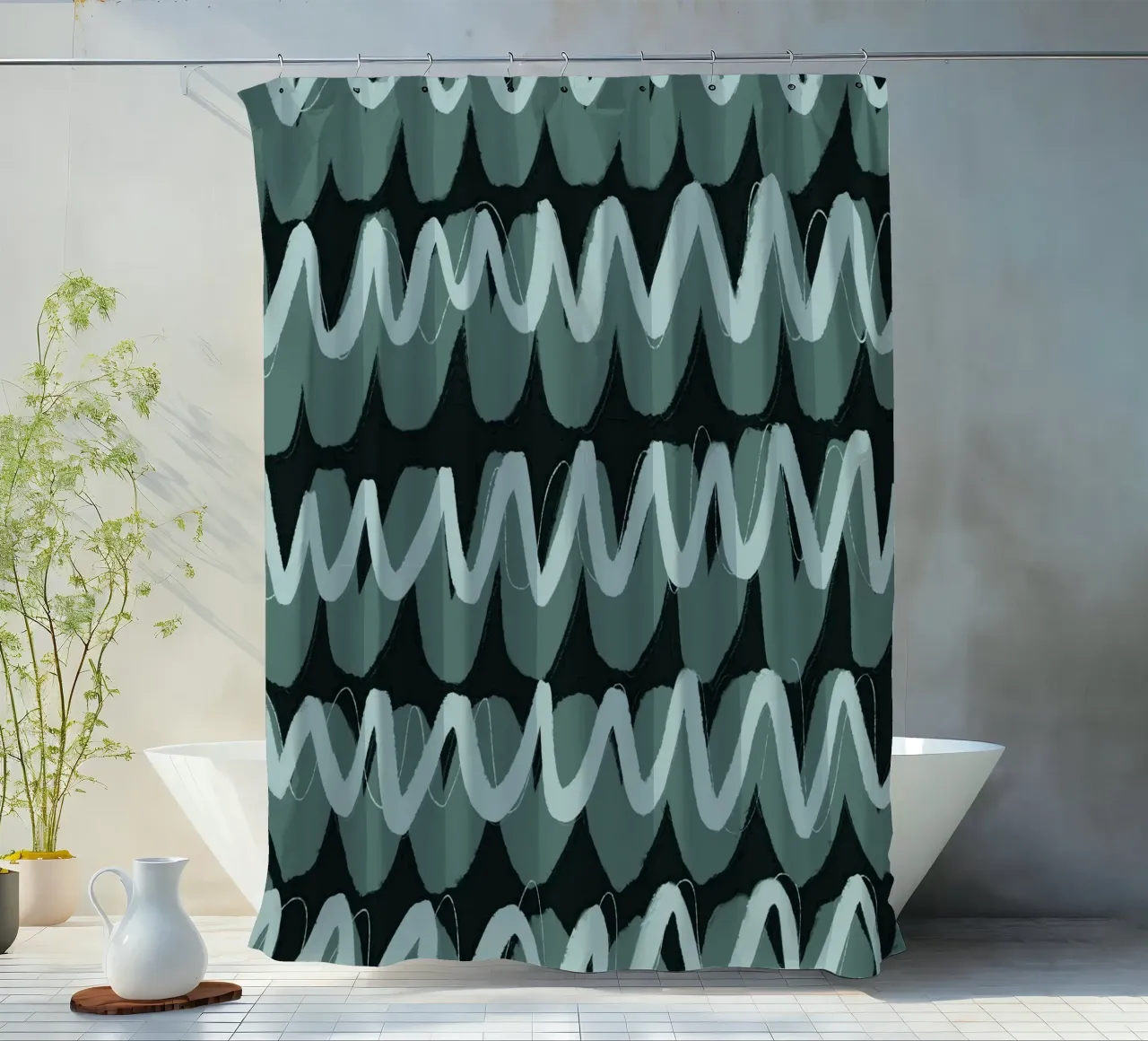 Pattern No 76 tenda da doccia da treechild