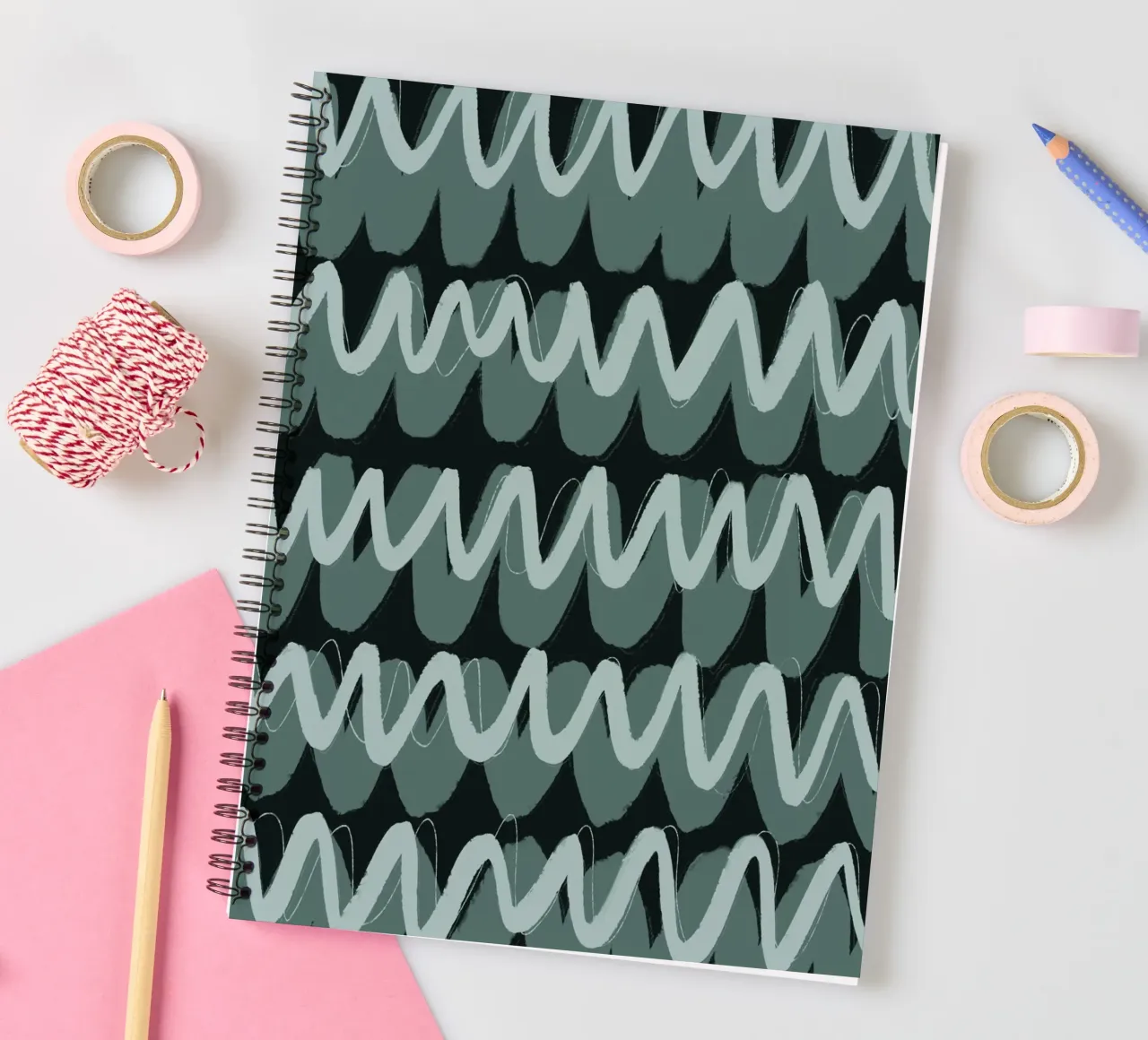 Pattern No 76 spiral notebook by treechild