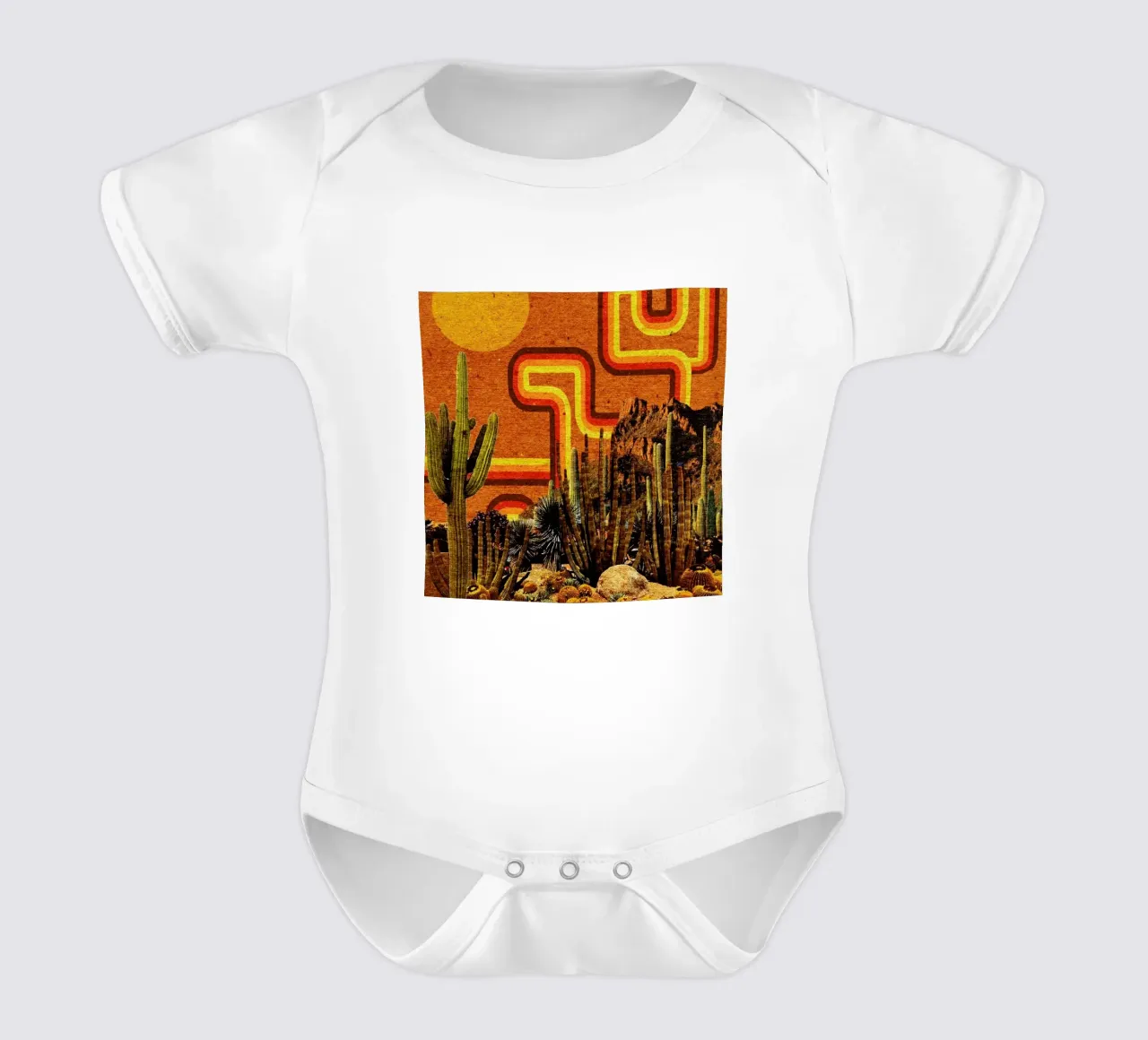 Desert Lines body neonato maniche corte da Kris Tate