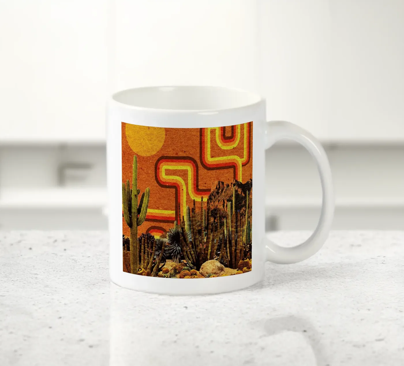 Desert Lines ceramic mug by Kris Tate