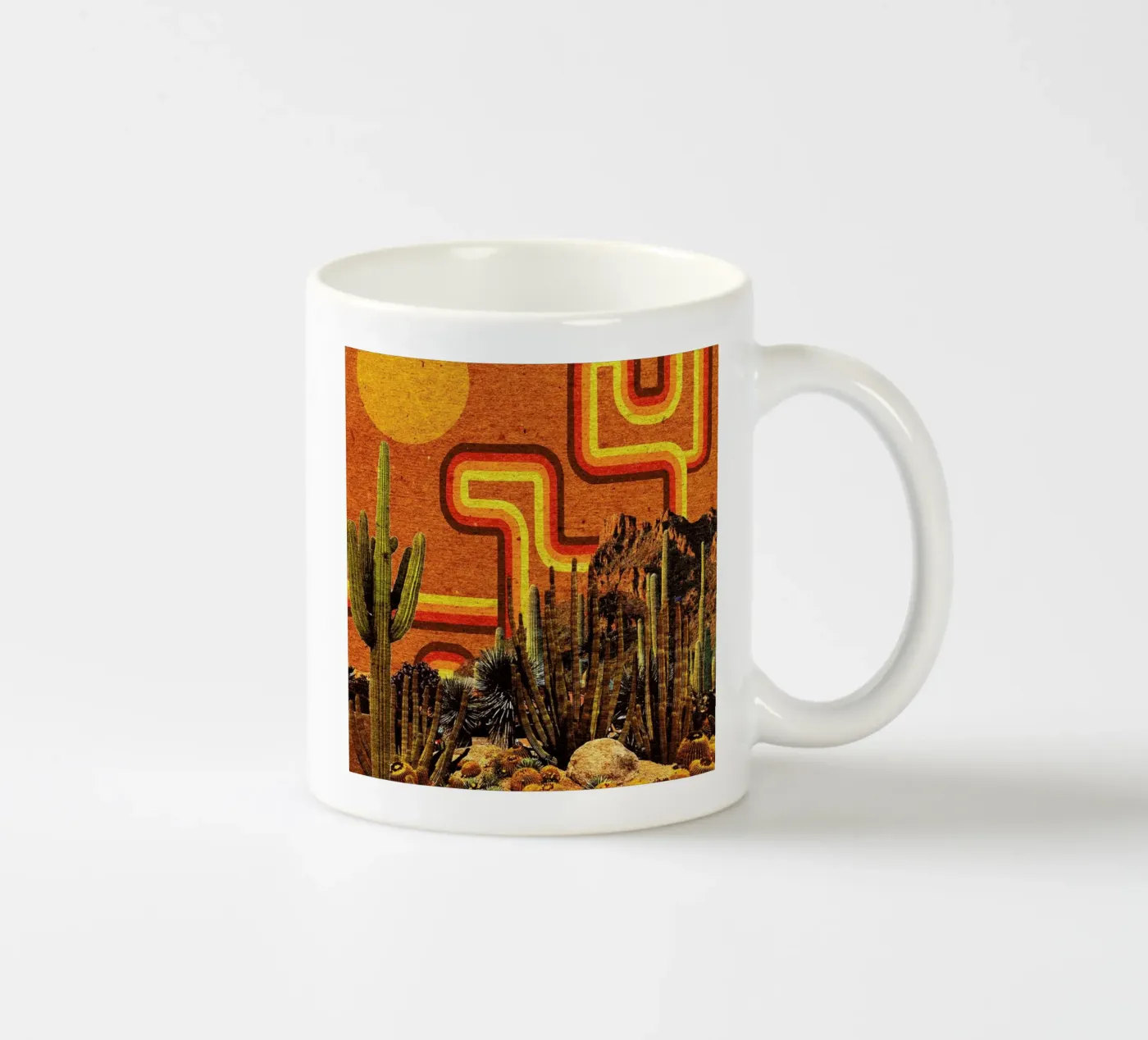 Desert Lines ceramic mug by Kris Tate